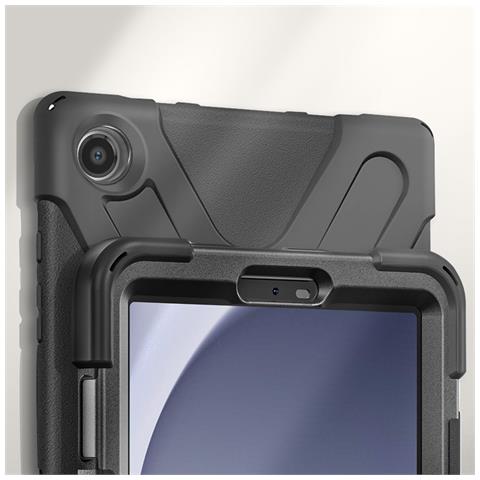 Cover Anti-urto Per Galaxy Tab A9 Cavalletto E Manico Ruotabile, Nero - Foto 5