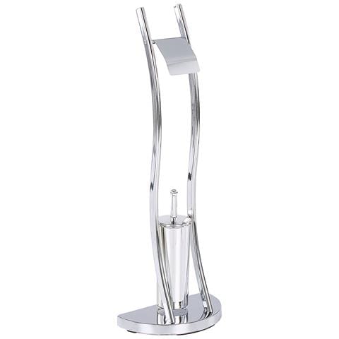 Porta Carta Igienica E Spazzolone Soacha Metallo Argento - Foto 6