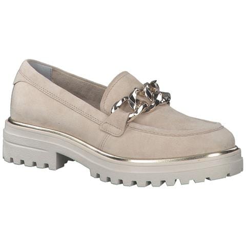 Ivory Casual Closed Loafers Mocassino Pelle Scarpe Donna Beige Eu 38, 1-24707-20 418 - Foto 2