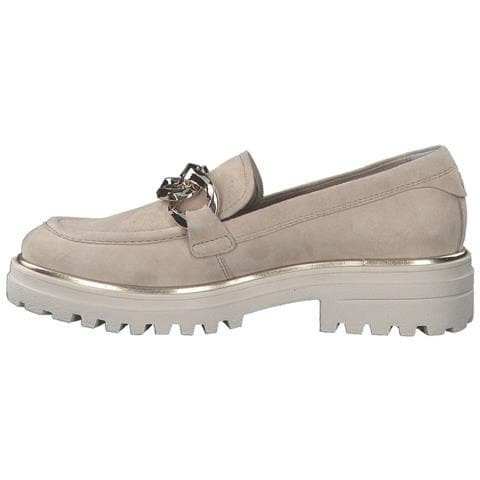 Ivory Casual Closed Loafers Mocassino Pelle Scarpe Donna Beige Eu 38, 1-24707-20 418 - Foto 3
