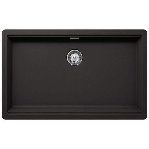 VASCHE BROOKLYN N100XLU NERO ASSOLUTO 13 Lavello montato su piano Rettangolare - Foto 1