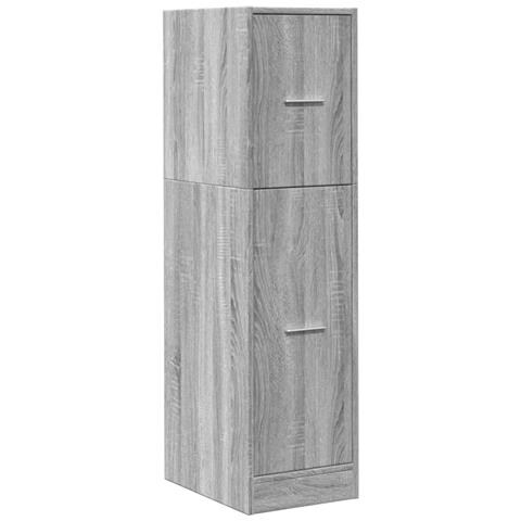 Armadietto Da Farmacia Grigio Sonoma 30x41x118 Cm In Truciolato - Foto 3