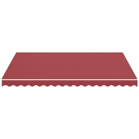 Tessuto Di Ricambio Per Tenda Da Sole Rosso Borgogna 4x3 M - Foto 2