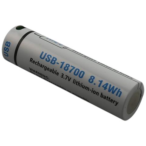 18650 Batteria Agli Ioni Di Litio Compatibile Da 3,7v 2200mah Con Porta Ricaricabile Usb-c - Foto 2