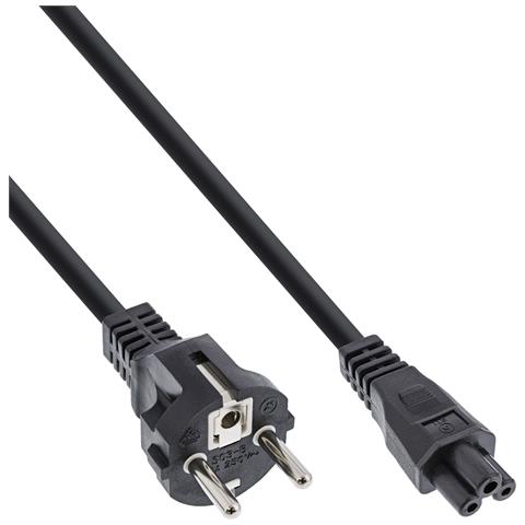 Cavo alimentazione spina Shu.cko presa C5 per notebook, nero, 0,3m - Foto 1