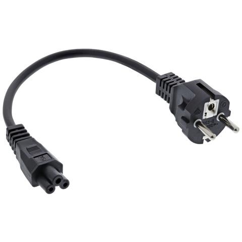 Cavo alimentazione spina Shu.cko presa C5 per notebook, nero, 0,3m - Foto 2