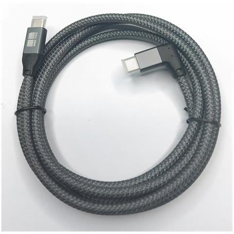 Cavo Dati Usb-c 100w, 20gbps, 4k, Ad Angolo Retto Per Ricarica Rapida E Trasferimento Dati 0,5 Metri - Foto 2
