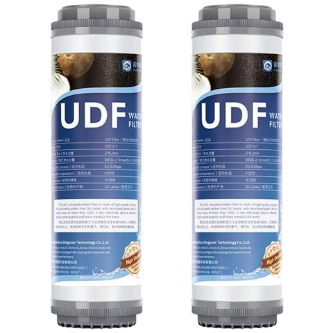 Confezione Da 2 Cartucce Filtro Acqua A Carbone Attivo Granulare Da 10 Pollici Per Adattamento Universale - Foto 1