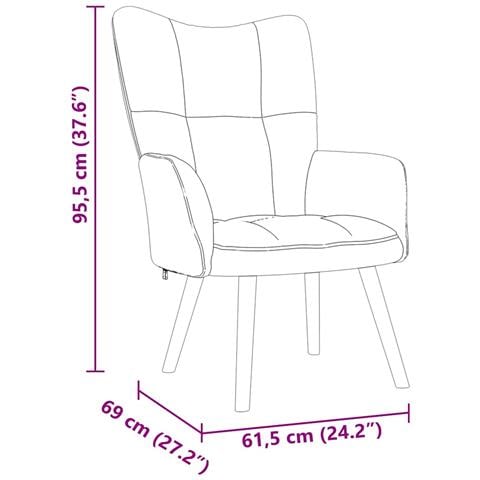 Sedia Relax Crema in Tessuto - Foto 8