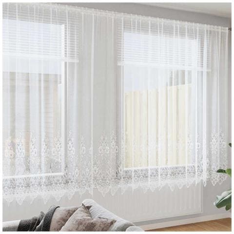 Tende con tende Bianco 750 x 200 cm Poliestere - Foto 2