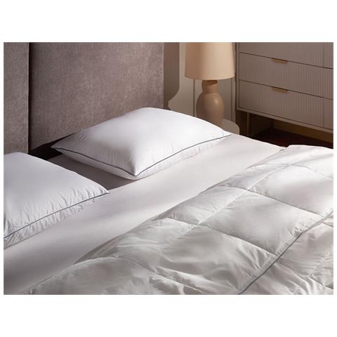 Cuscino A 3 Camere Teide Alto Piuma E Piumino D \'anatra 50 X 60 Cm Bianco - Foto 1