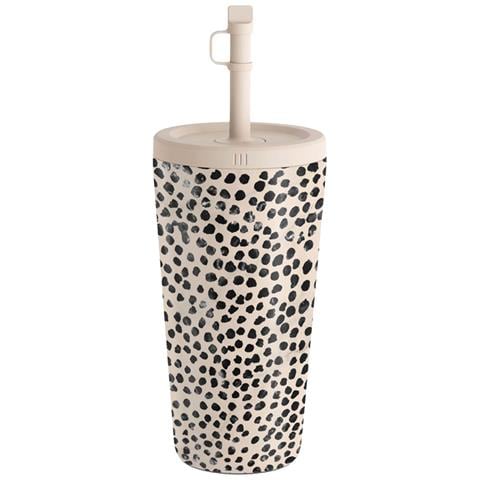 Bottiglia Termica Da Viaggio 500 Ml Design Almond Latte Motivo Leopardato, Leopardato - Foto 1