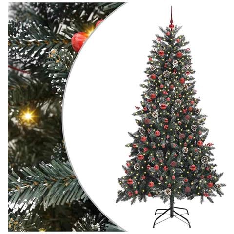 Albero di Natale artificiale con 300 LED Verde 210 cm - Foto 1
