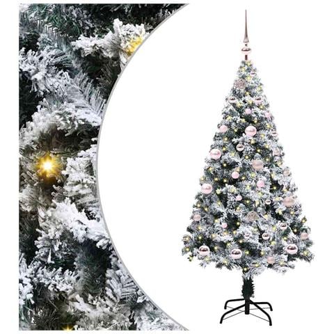 Albero di Natale artificiale con 150 LED Bianco 150 cm - Foto 1