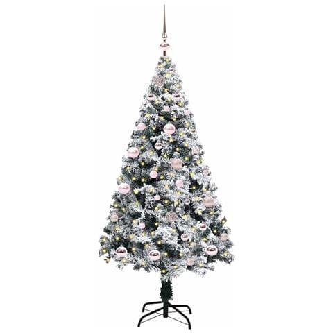 Albero di Natale artificiale con 150 LED Bianco 150 cm - Foto 2