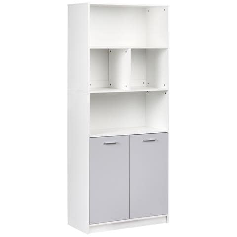 Libreria A 2 Ante Zehna Grigio /bianco - Foto 2