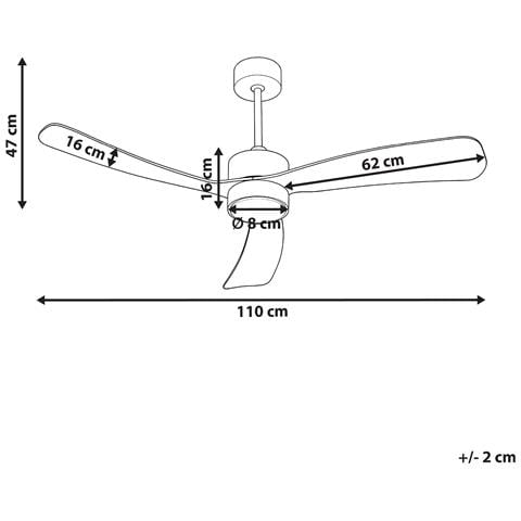 Ventilatore A Soffitto Con Luce Praslin Bianco - Foto 6