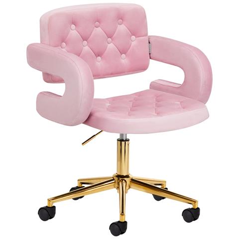 Poltrona QS-OF213G rosa - Foto 1