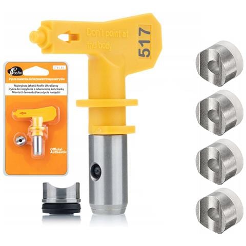 Ugello Di Spruzzatura Modello 517 - Ultra Spray | Larghezza 25 Cm, Compatibile Con Graco, Titan, Wagner | Alta Qualità E Durata - Foto 1