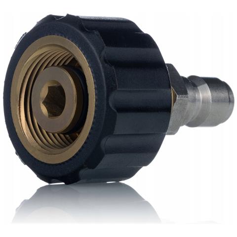 Adattatore Girevole M22x1.5 A 3/8 Per Idropulitrice - Acciaio Inox E Ottone | 4000 Psi | 90°c | 30 L /min | Filettatura Interna M22 - Foto 8