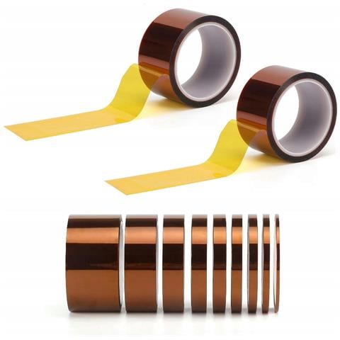 Nastro Kapton 12mm E 15mm X 30m - Alta Resistenza Termica E Chimica | Spessore 0,05mm | Isolamento Elettronico E Termico - Foto 1