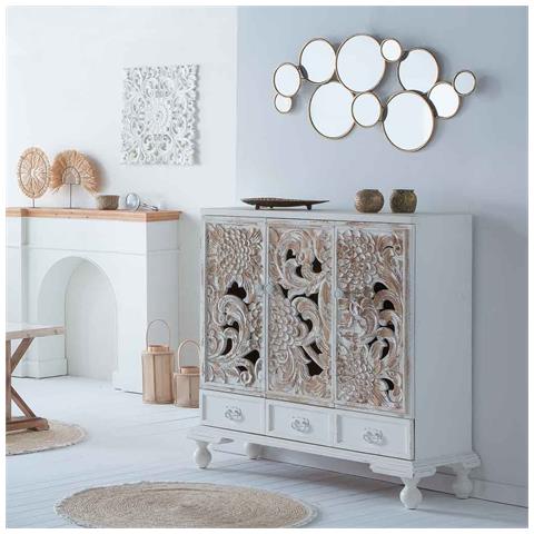 Credenza In Legno Bianco 115x43x110h - Foto 2