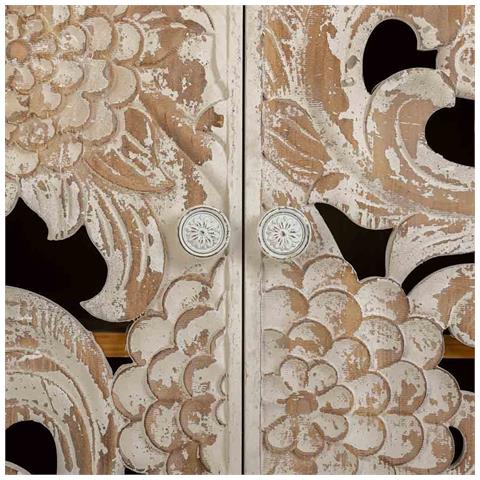 Credenza In Legno Bianco 115x43x110h - Foto 8