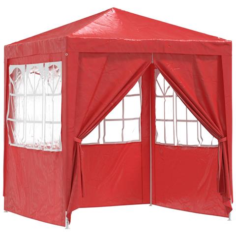 Tenda Party Rosso 200 x 200 x 240 cm PE e Acciaio - Foto 1