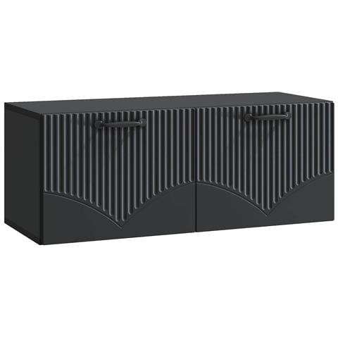 Mobile Porta TV da Muro Nero 78,5 x 31 x 30 cm - Foto 1