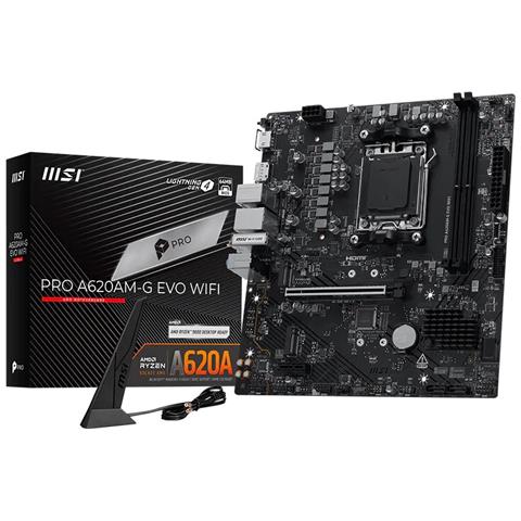 Pro A620AM-G EVO WIFI AMD A620A Socket AM5 micro ATX - Foto 1