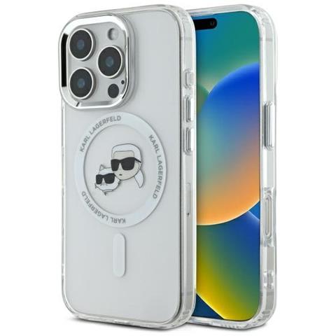 Custodia Iphone 16 Pro Max Karl Lagerfeld Bianca - Una Scelta Elegante - Foto 1