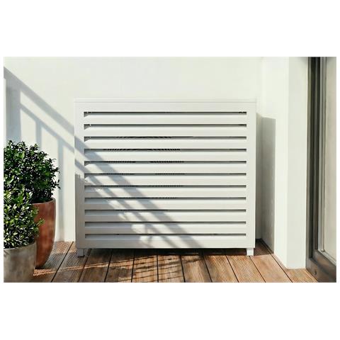 Copertura Per Climatizzatore E Pompa Di Calore ANETO Alluminio Bianco - Taglia M - Foto 1