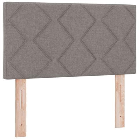 Letto box spring con materasso Tortora 90 x 200 cm Tessuto - Foto 10