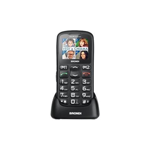 Amico Sicuro Nero Display 1.8" Bluetooth SOS Vivavoce - Foto 1