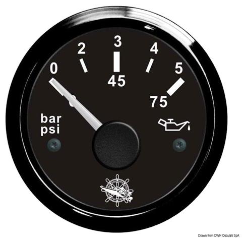 Indicatore pressione olio 0/5 bar nero / nera - Foto 1