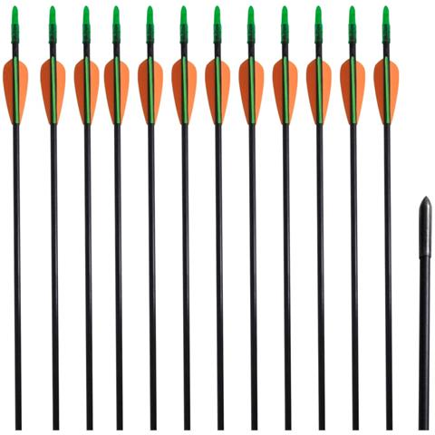 Set 12 Frecce Standard Per Archi Ricurvi 76,2 / 0,6 Cm Fibra Di Vetro - Foto 1
