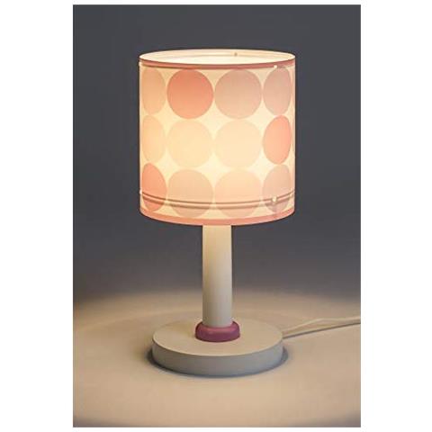 Lampada Da Comodino, Colore: Rosa - Foto 3