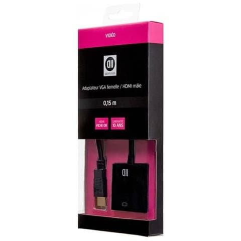 D2 diffusion D2adpvgafhdmim Adattatore Vga Femmina / hdmi Maschio Nero - Foto 1