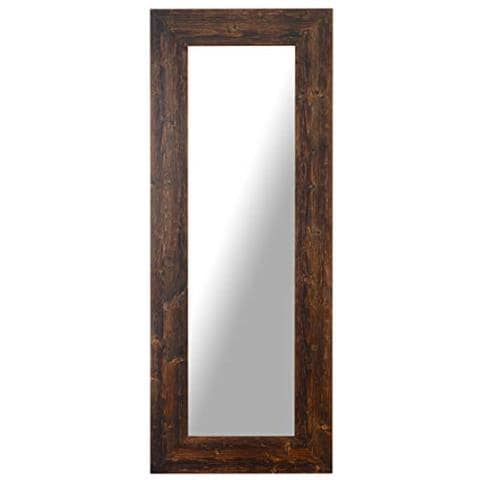 Specchio Da Parete Lungo MO.WA – 43x138 Cm, Cornice In Legno Oro, Moderno, Made In Italy