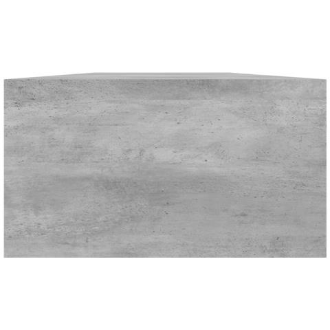 Supporto Monitor Grigio Cemento 100x24x13 cm Legno Multistrato - Foto 2