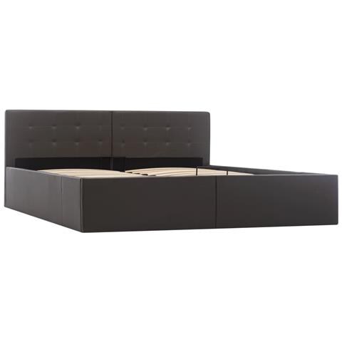 Giroletto Con Contenitore Idraulico Grigio Similpelle 160x200cm - Foto 10