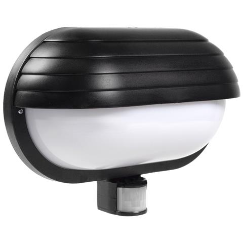 Portalampada Da Parete Con Rilevatore Movimento Sensore Pir Colore Nero - Foto 2