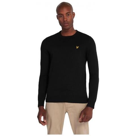 Lyle&scott Crew Neck Cotton Merino Jumper Maglione Uomo Taglia S - Foto 1