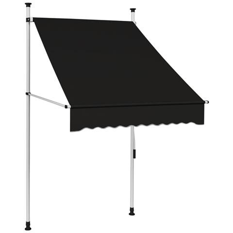 Tenda Da Sole Retrattile Manuale 100 Cm Antracite - Foto 1