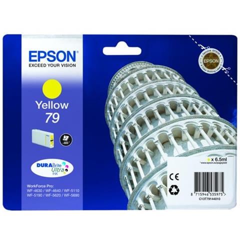Originale T7914 Gialla C13t79144010 Wf4630 4640 5620 5110dw 5690dw 5190dw 79 6.5ml - 800 Pag. - Foto 2