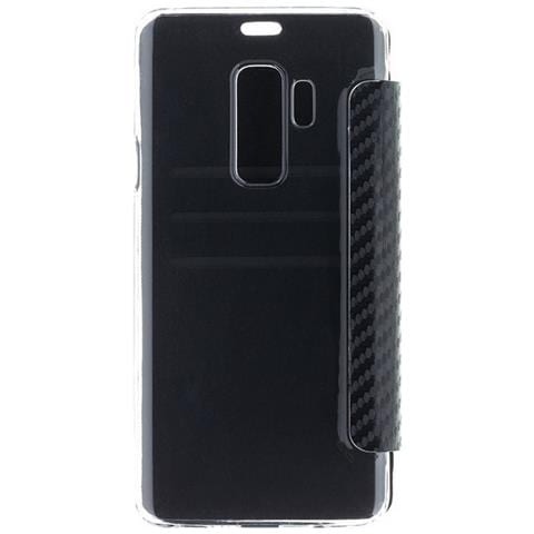 Custodia Flip Cover Per Samsung Galaxy S9+ Plus G965 M Serie Carbon Look - Foto 4