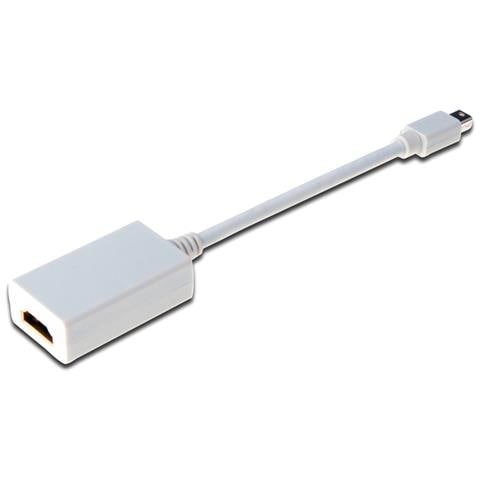 ASSMANN Electronic Mini DP -HDMI type A mini DisplayPort 1.1a HDMI type A Bianco cavo di interfaccia e adattatore - Foto 1