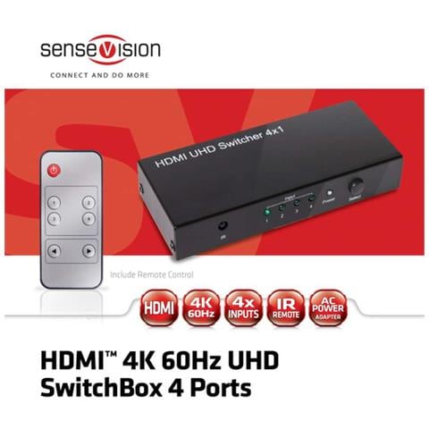 SwitchBox 4 Ports HDMI 2.0 UHD - Foto 2