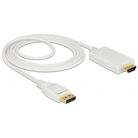 83818 cavo e adattatore video 2 m DisplayPort HDMI Bianco - Foto 2