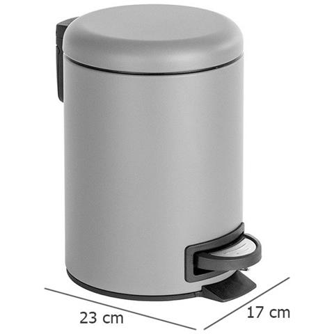 Cestino Bagno Leman Matt Bianco, Contenitore Della Spazzatura, 3 L, Wenko - Foto 3